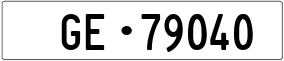 Trailer License Plate